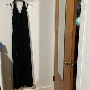 Beautiful beaded black dress